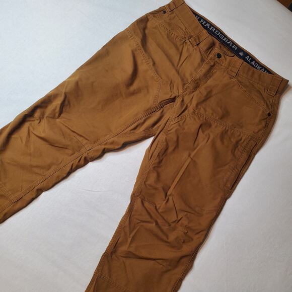 Alaskan Hardgear Men's Size 38x34 AKHG Stone Run Slim Fit Pants Brown 23718 - Picture 1 of 9